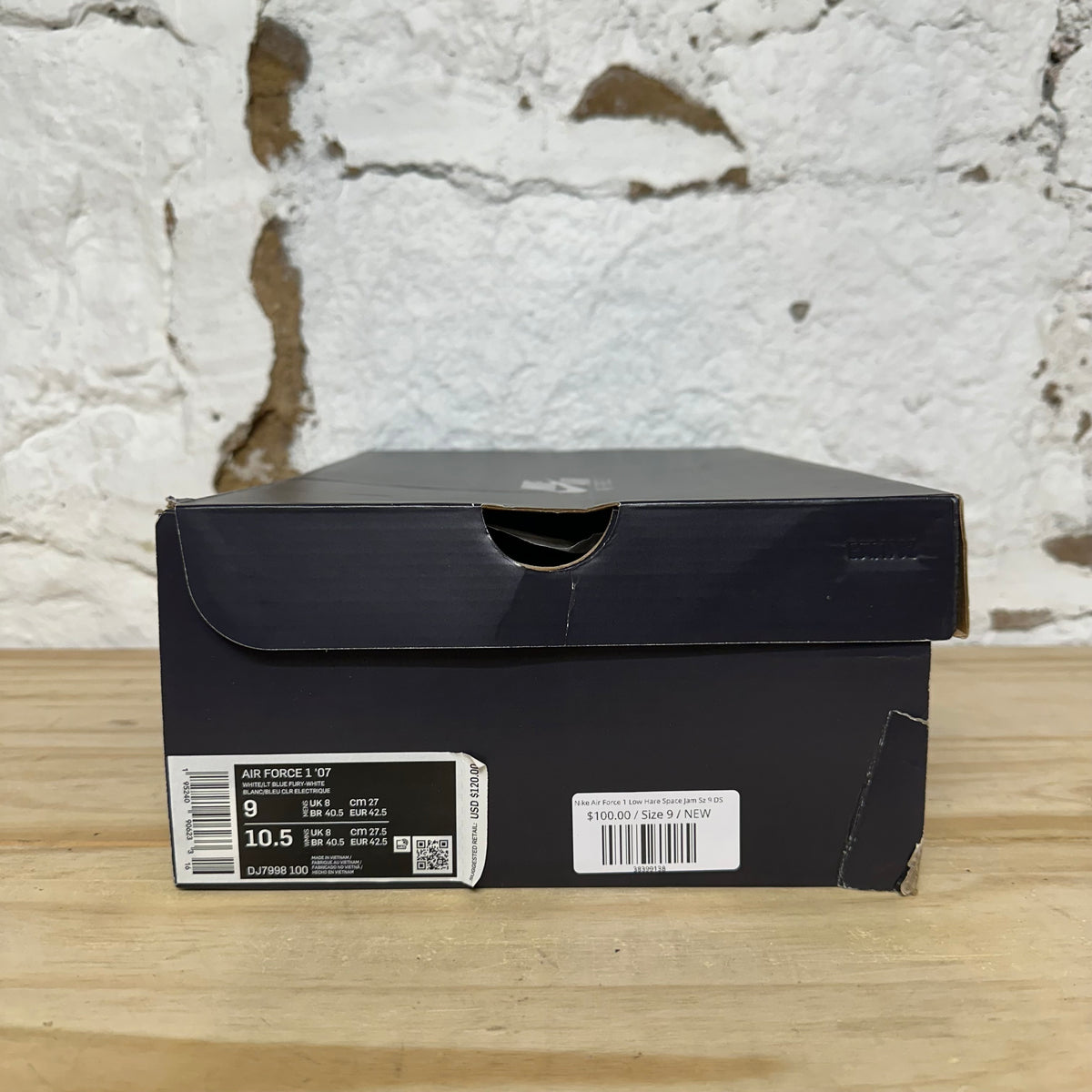 Nike Air Force 1 Low Hare Space Jam Sz 9 DS