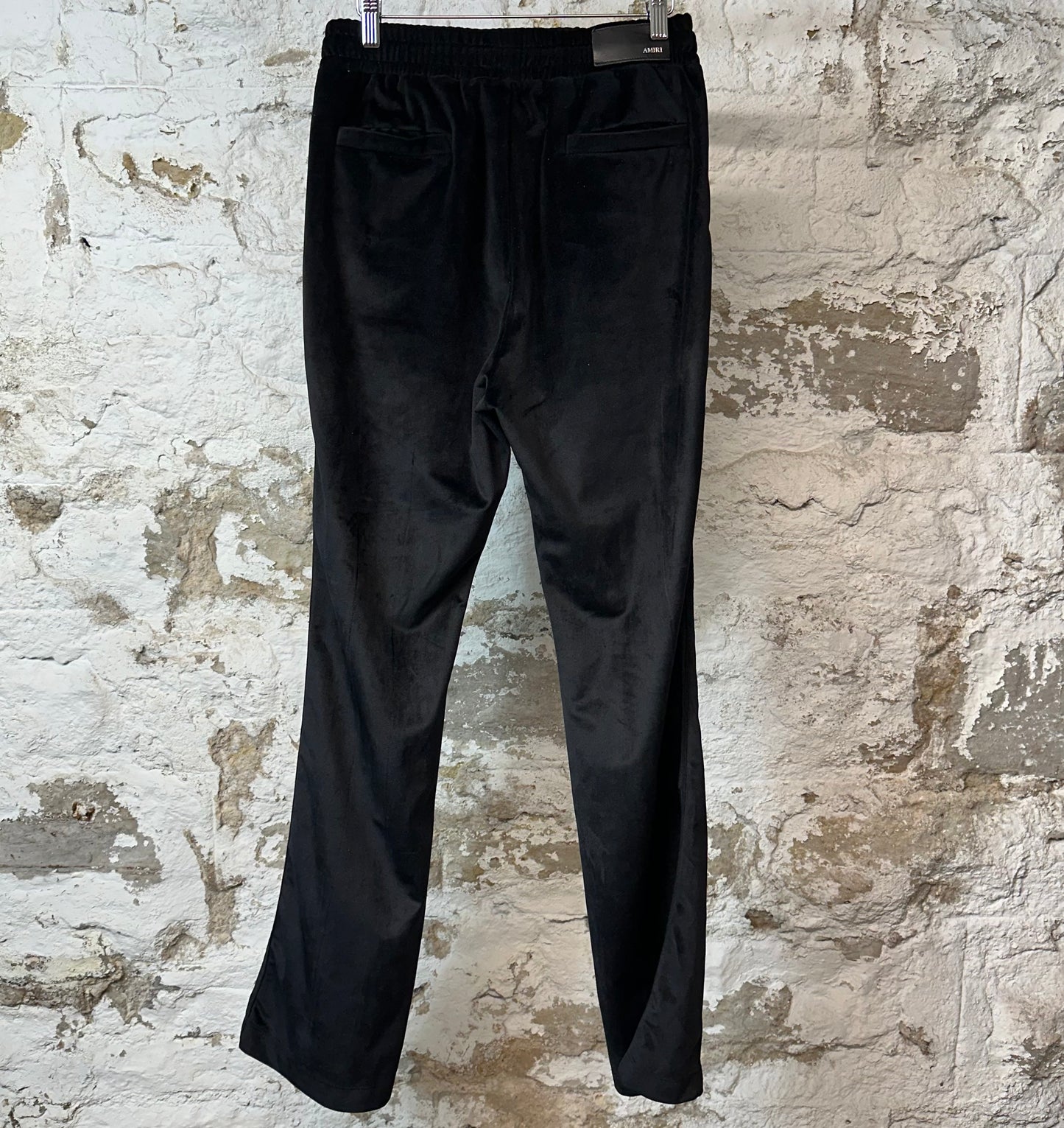 Amiri Black MA Velour Track Pants Sz S