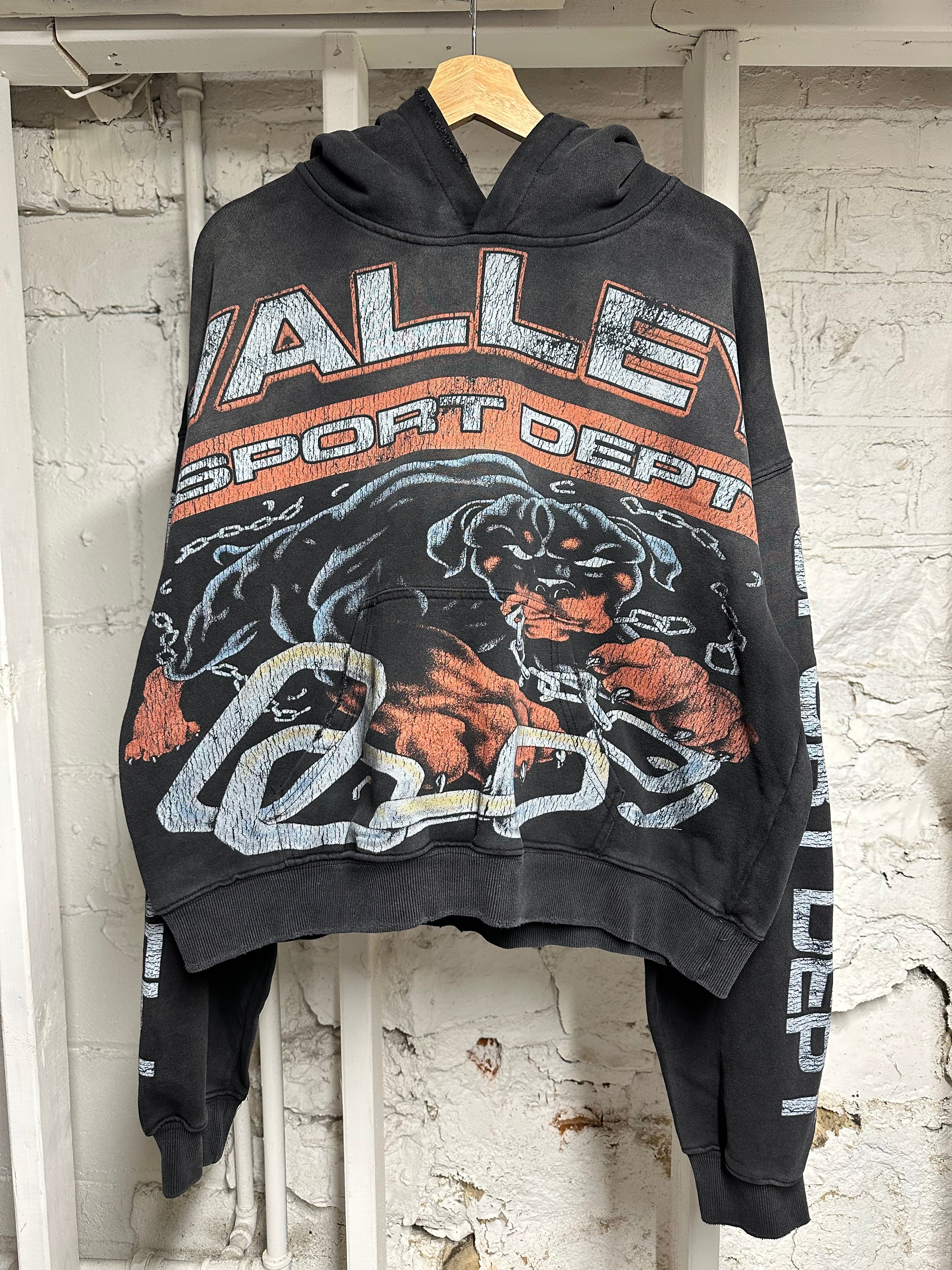 Vale Sports Bulldog Black Hoodie Sz XL