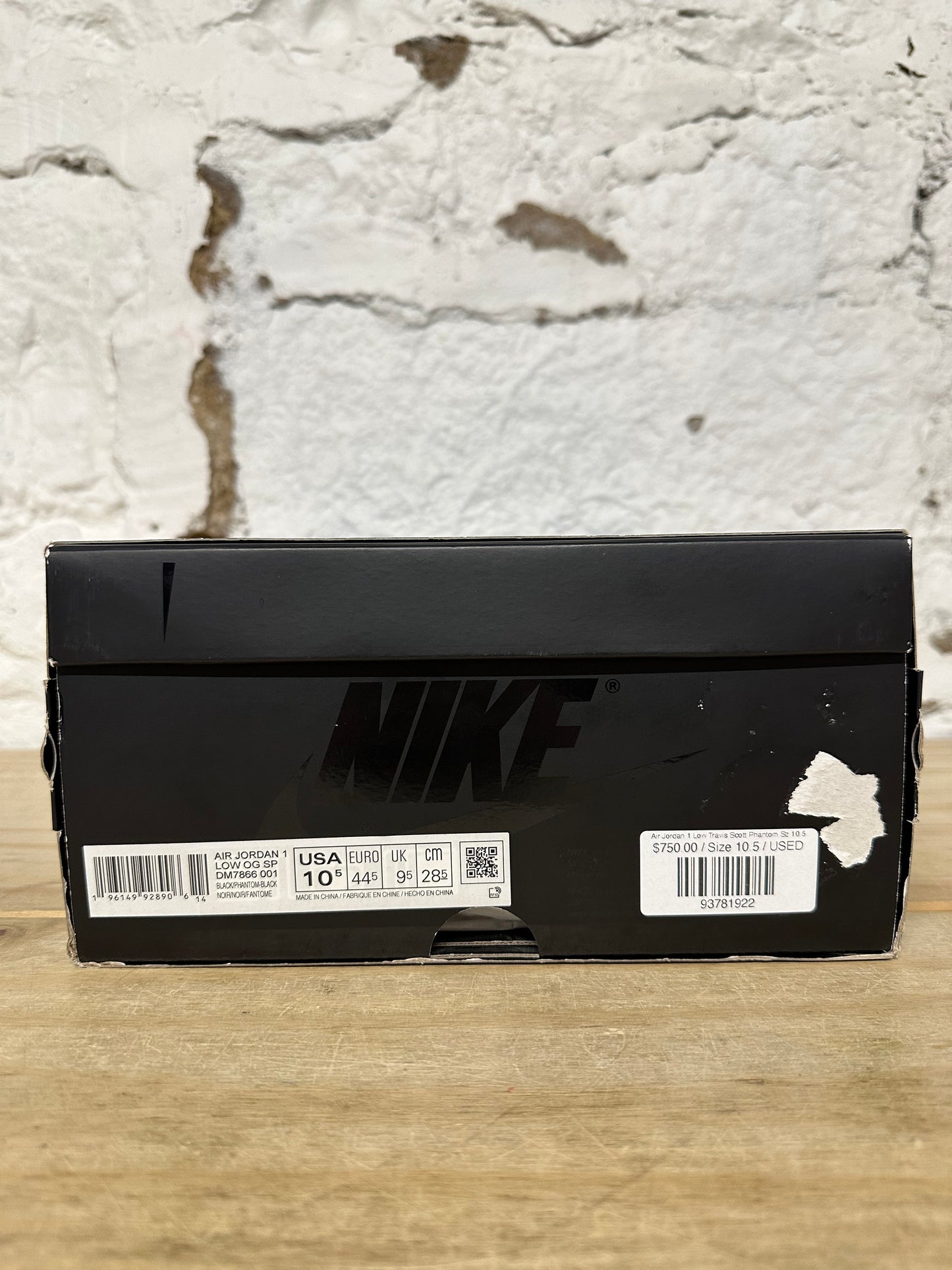Air Jordan 1 Low Travis Scott Phantom Sz 10.5