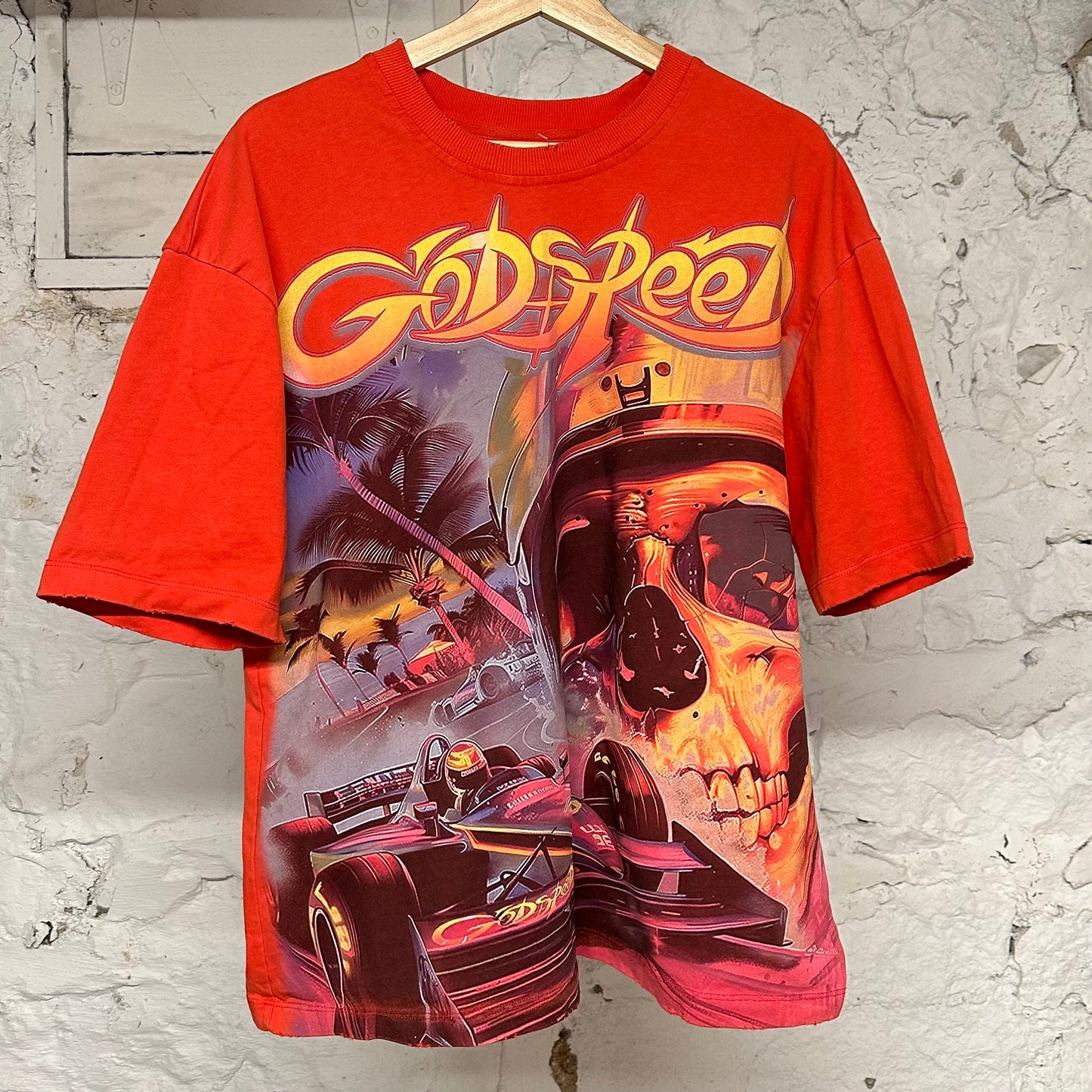 Godspeed Racing Red T-Shirt Sz S