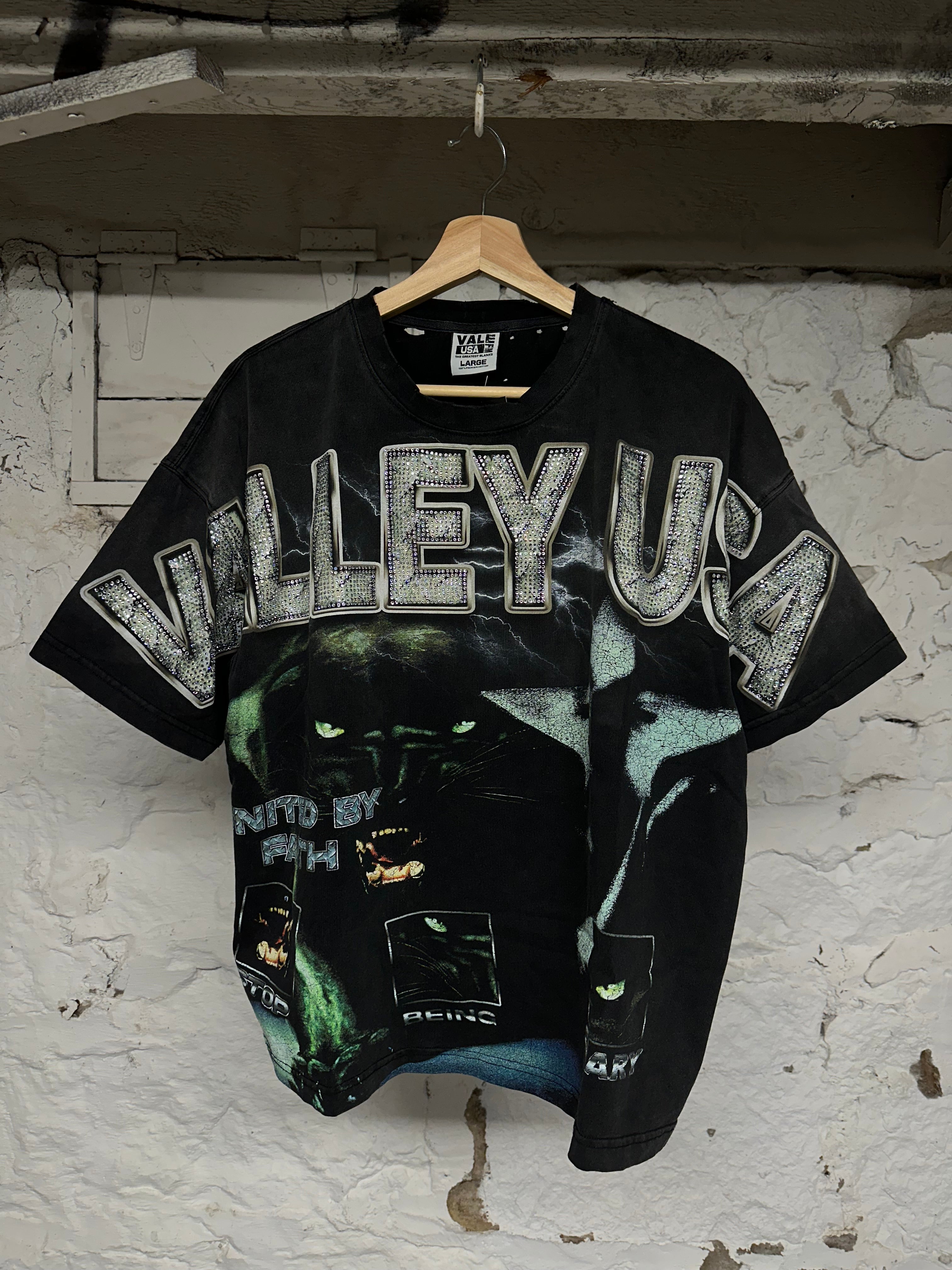 Vale Panther T-shirt Black Sz L