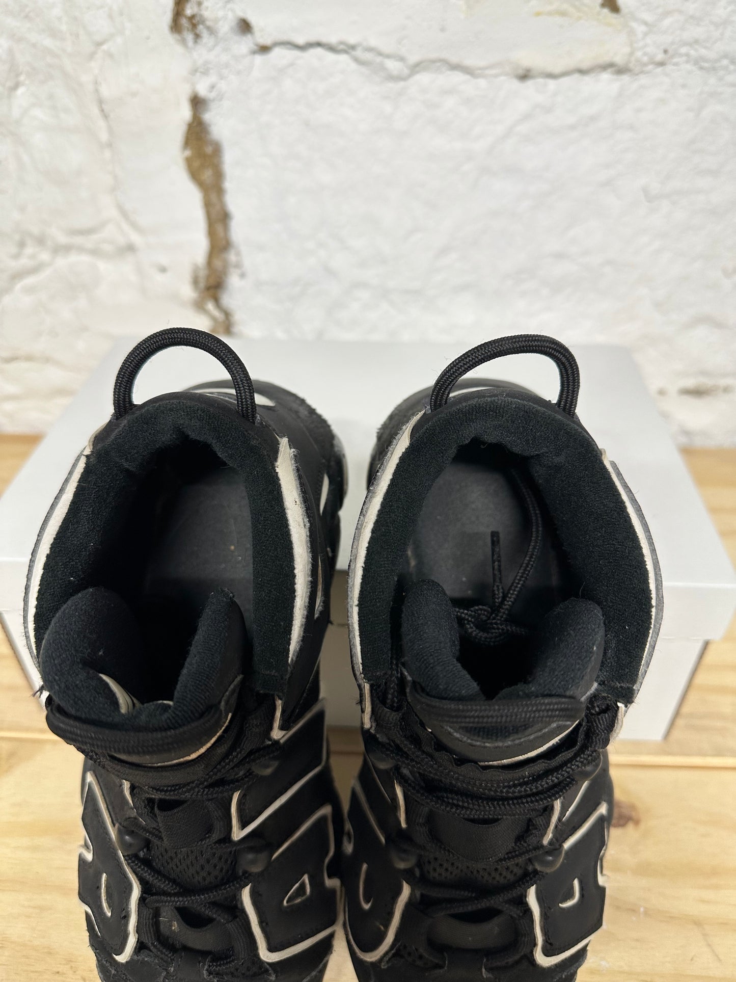 Nike Air Uptempo Black White Sz 6.5Y