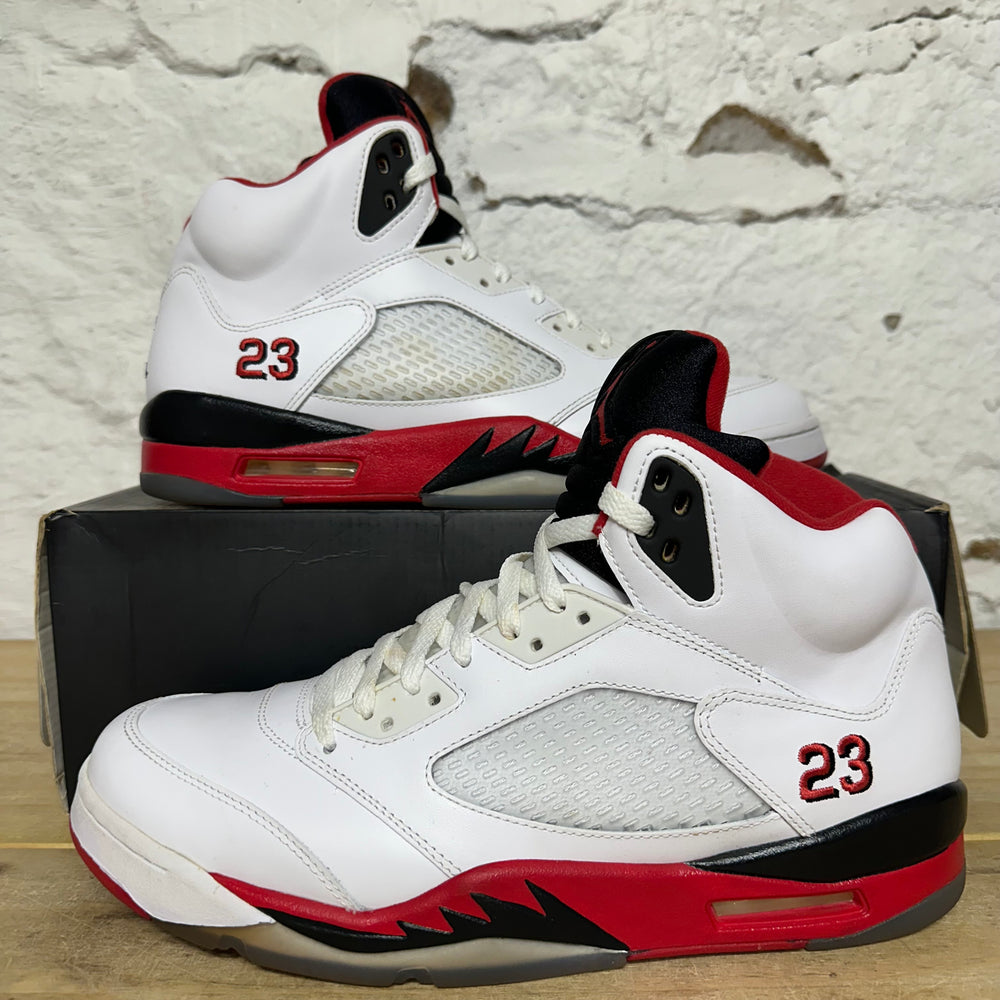 Air Jordan 5 Fire Red Black Tongue (2013) Sz 12