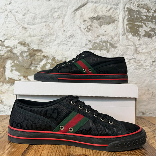 Gucci Tennis 1977 Black Monogram Sneaker Sz 9.5
