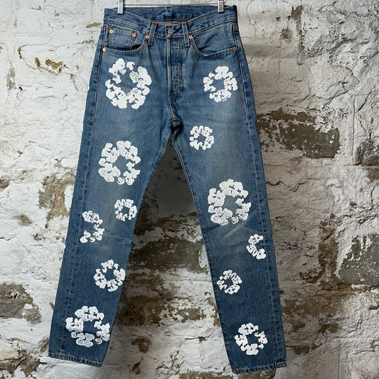 Denim Tears White CW Blue Denim Jeans Sz 29