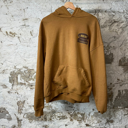 Rhude Classique Hoodie Brown Sz M