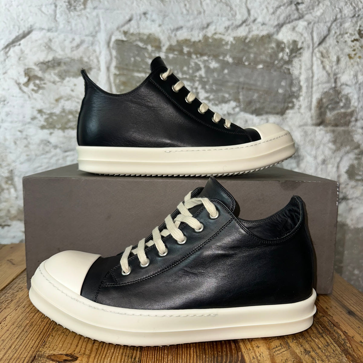 Rick Owens Black Milk Sneaker Sz 6.5 (39.5)