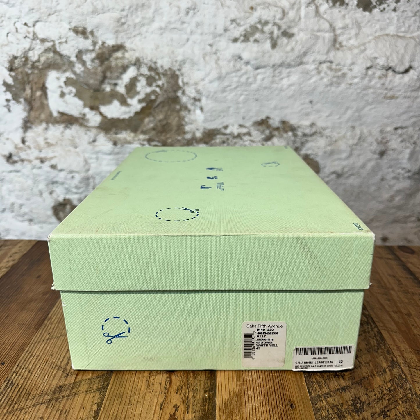 Off-White Out Of Office Yellow White Sz 10 (43)