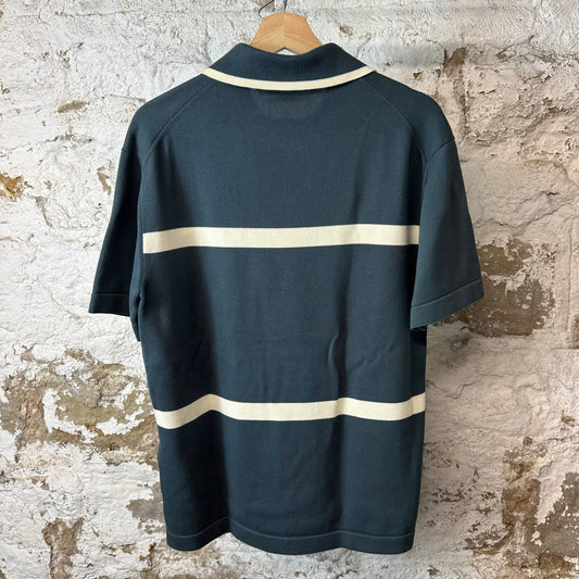 Louis Vuitton Script Logo Cycling Polo Shirt Sz XS