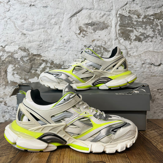 Balenciaga Track 2 White Cream Neon Sneaker Sz 11 (44)