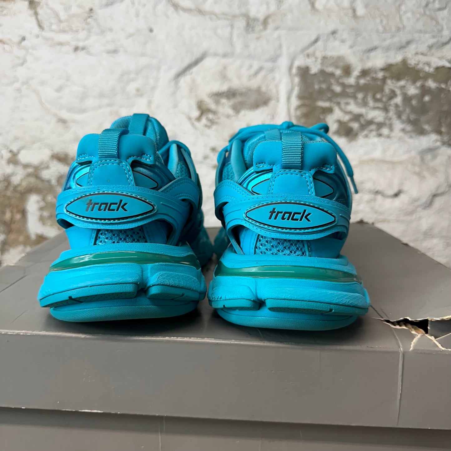 Balenciaga Track Runner Teal Blue Sneaker Sz 4.5 (36)