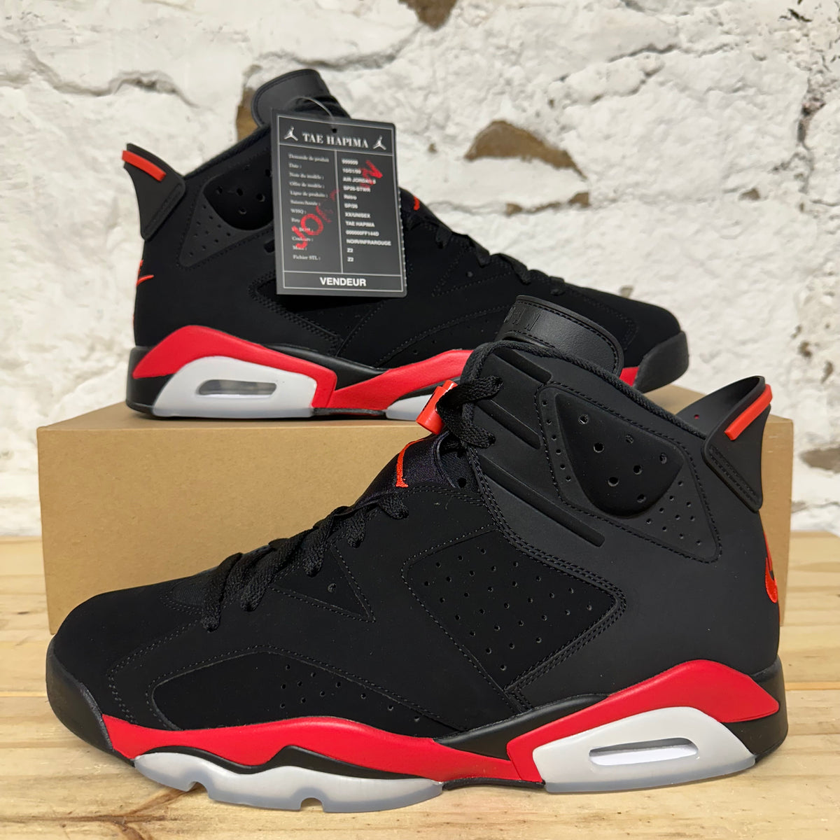 Air Jordan 6 Infrared Salesman Sz 14 DS