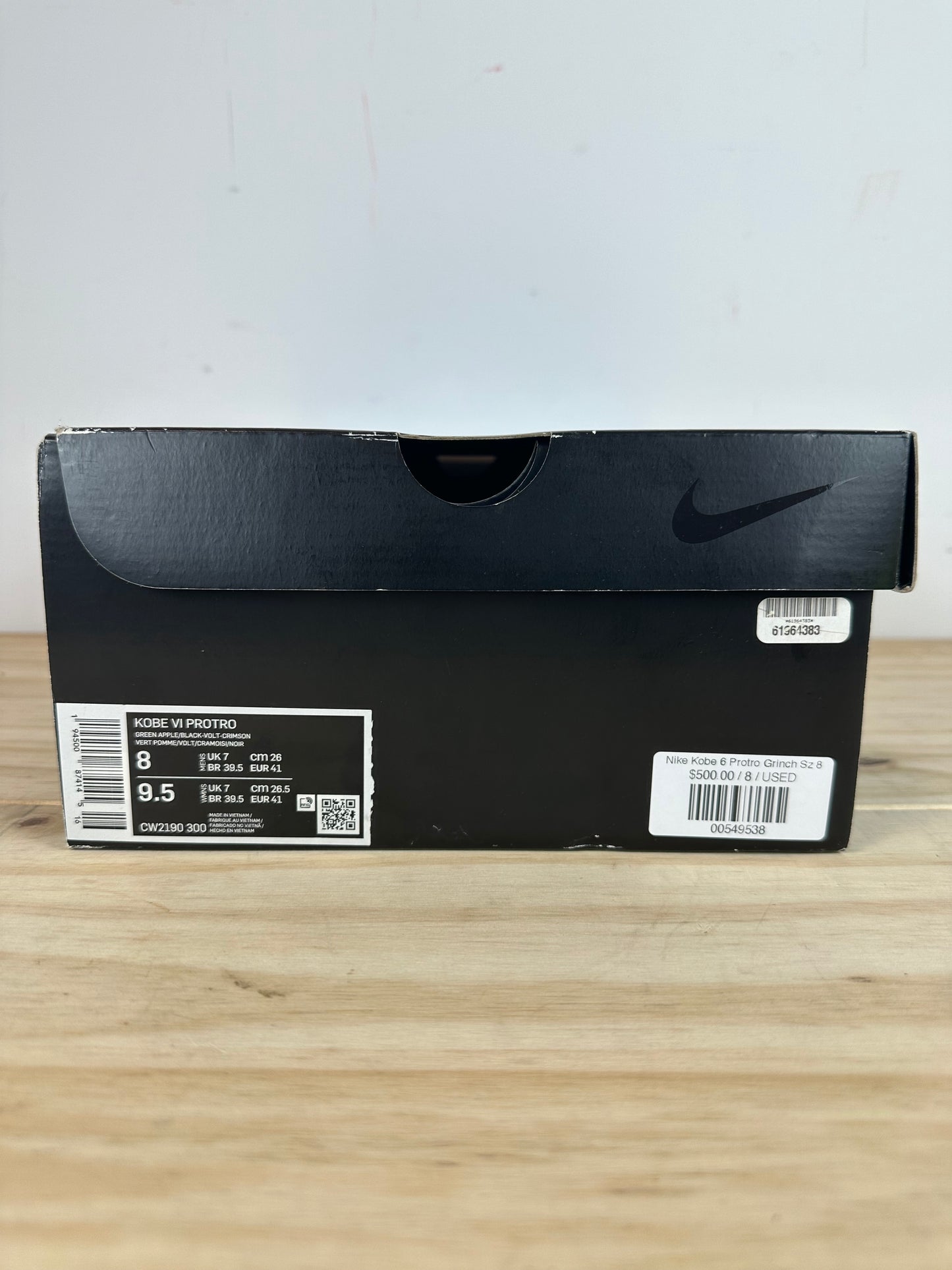 Nike Kobe 6 Protro Grinch Sz 8