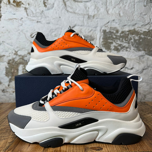 Dior B22 Orange White Black Sneaker Sz 13 (46)