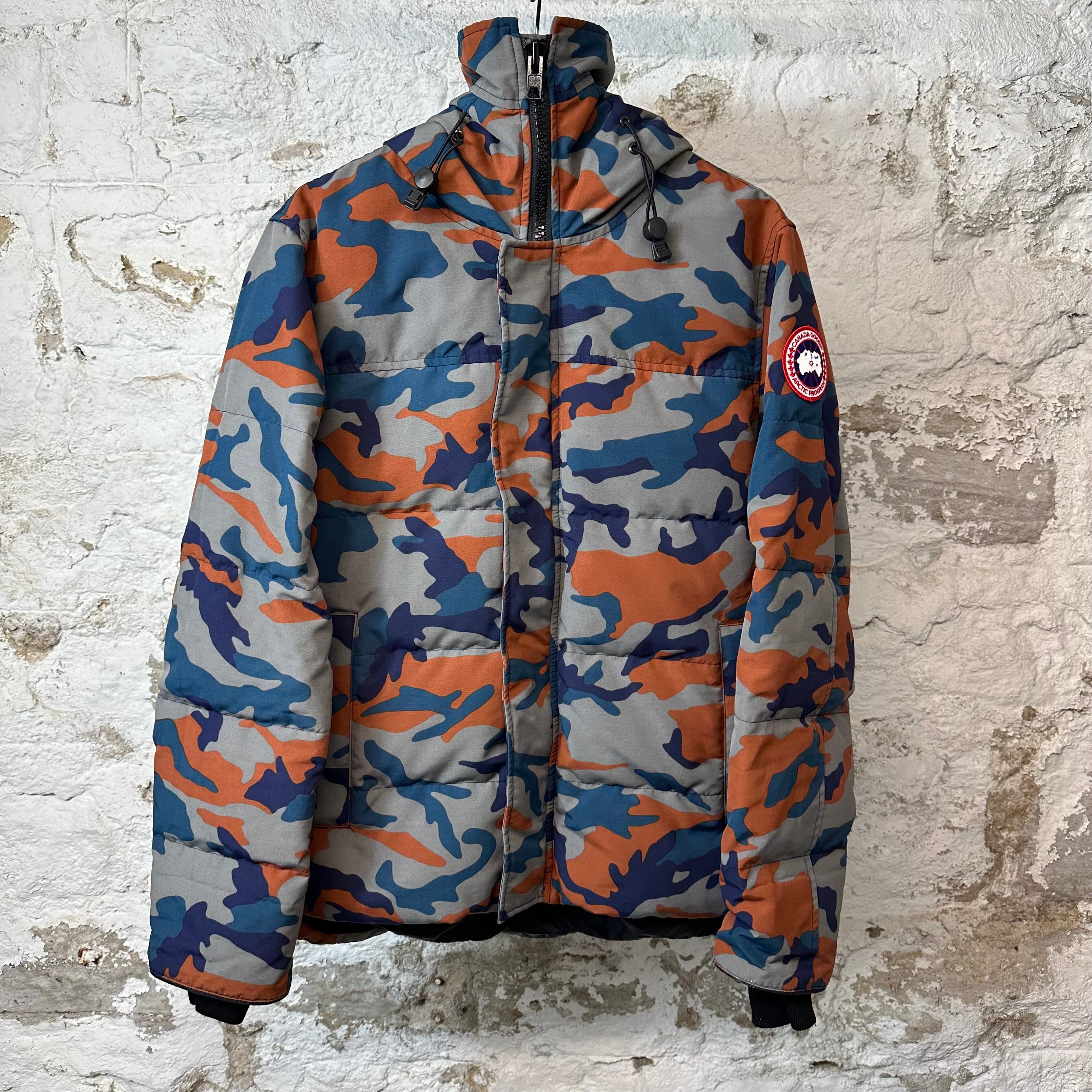 Canada Goose Orange Blue Camo Puffer Jacket Sz M