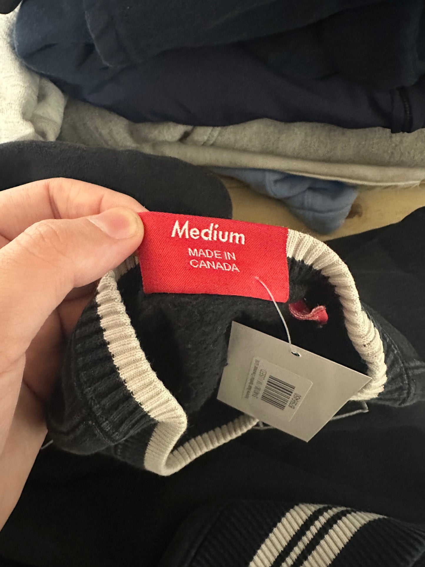 Supreme Black Spellout Crewneck Sz M