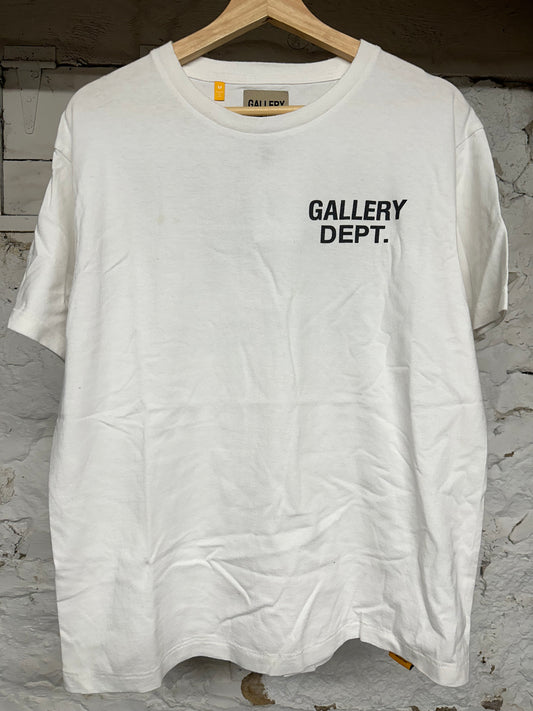 Gallery Dept White Black T-Shirt Sz M