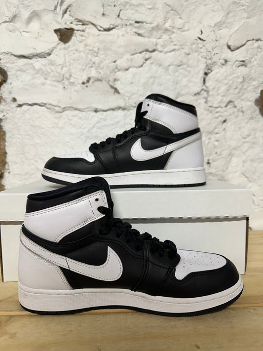 Air Jordan 1 High Black White Sz 6.5Y