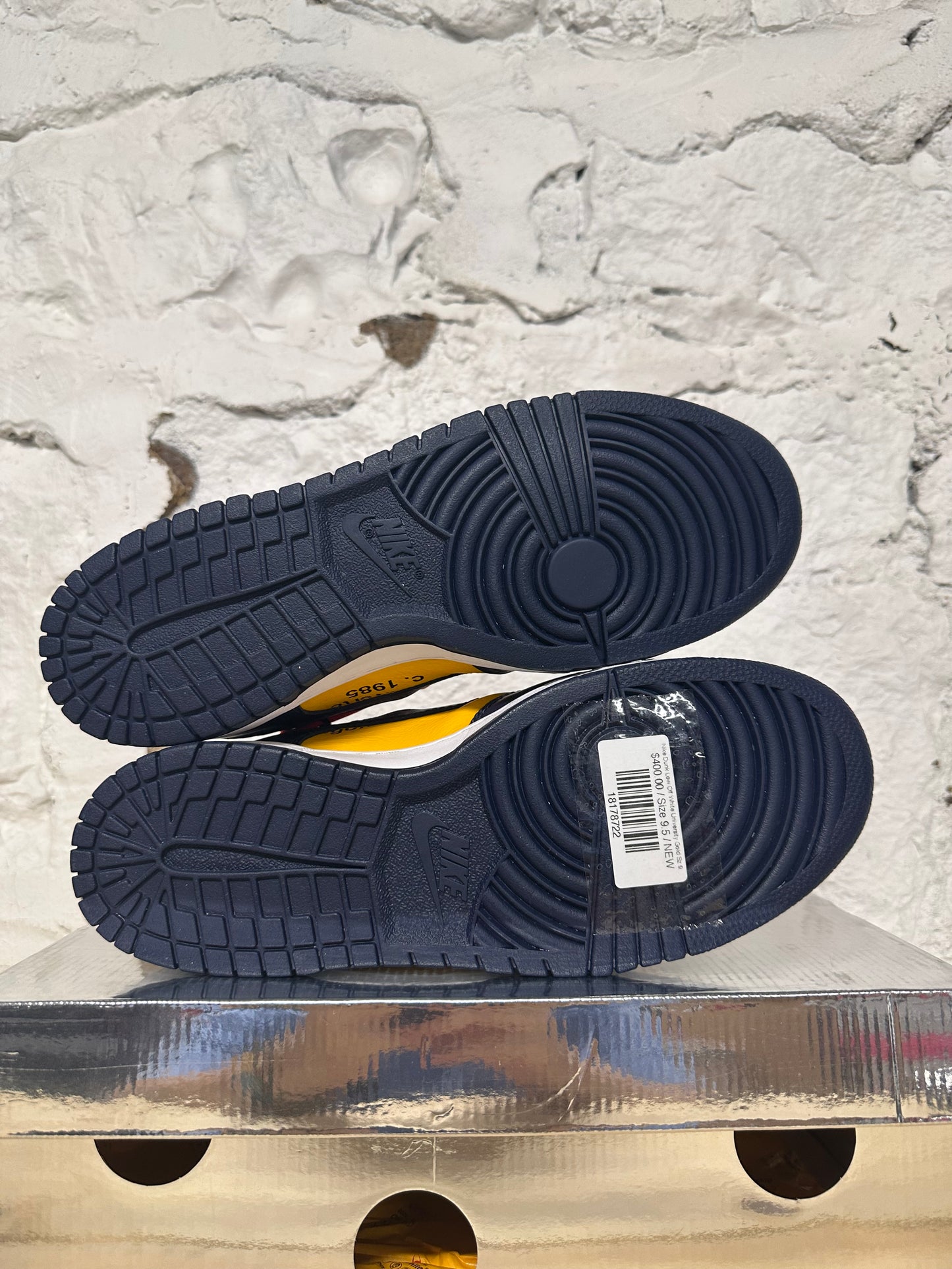 Nike Dunk Low Off-White University Gold Sz 9.5 DS