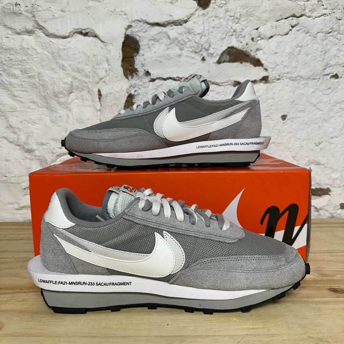 Nike LD Waffle sacai Fragment Grey Sz 12