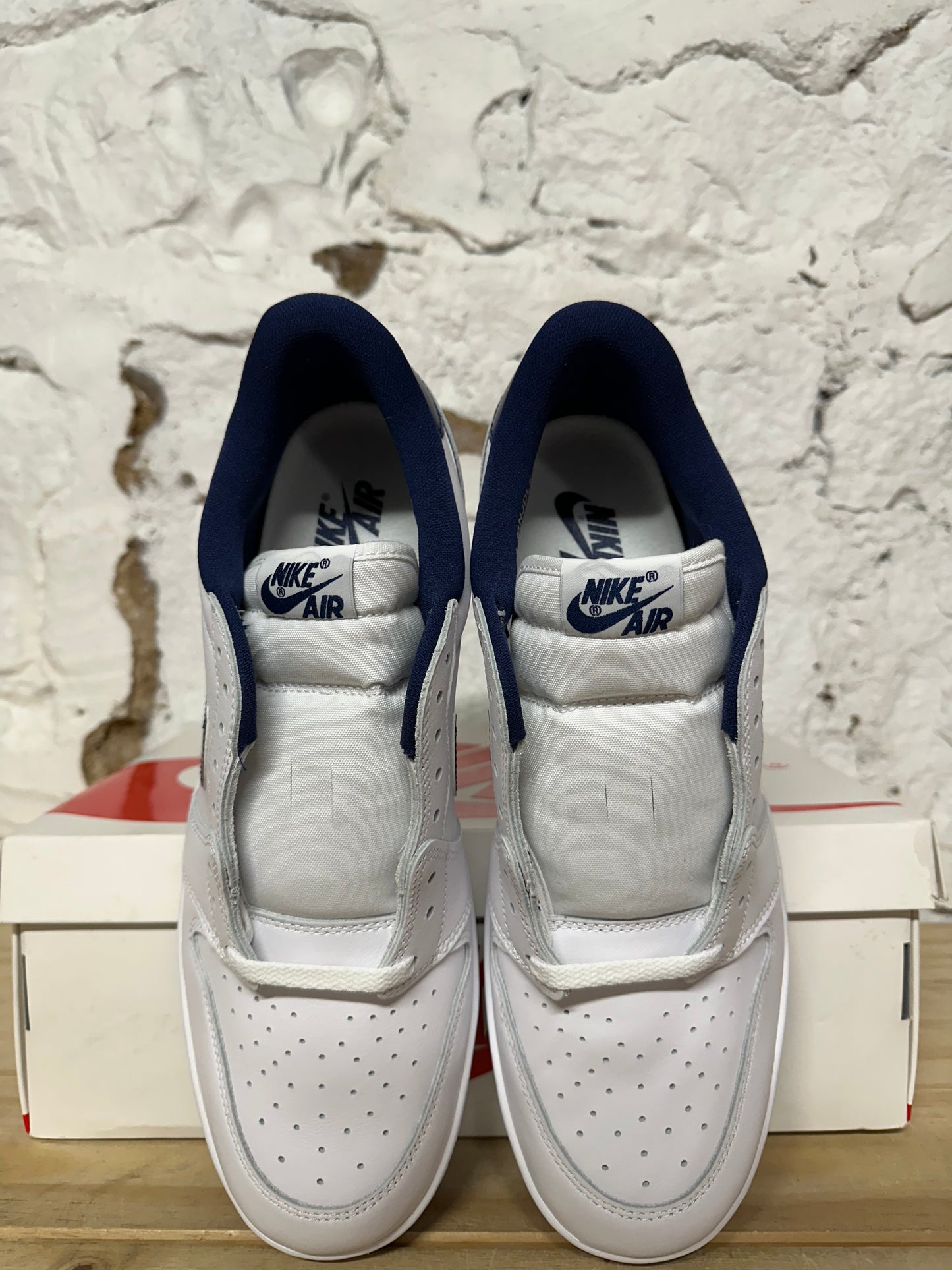 Air Jordan 1 Low Metallic Blue Sz 14 DS