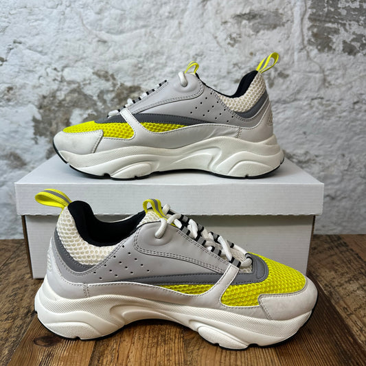 Dior B22 Yellow Gray White Sneaker Sz 7 (40) No Box
