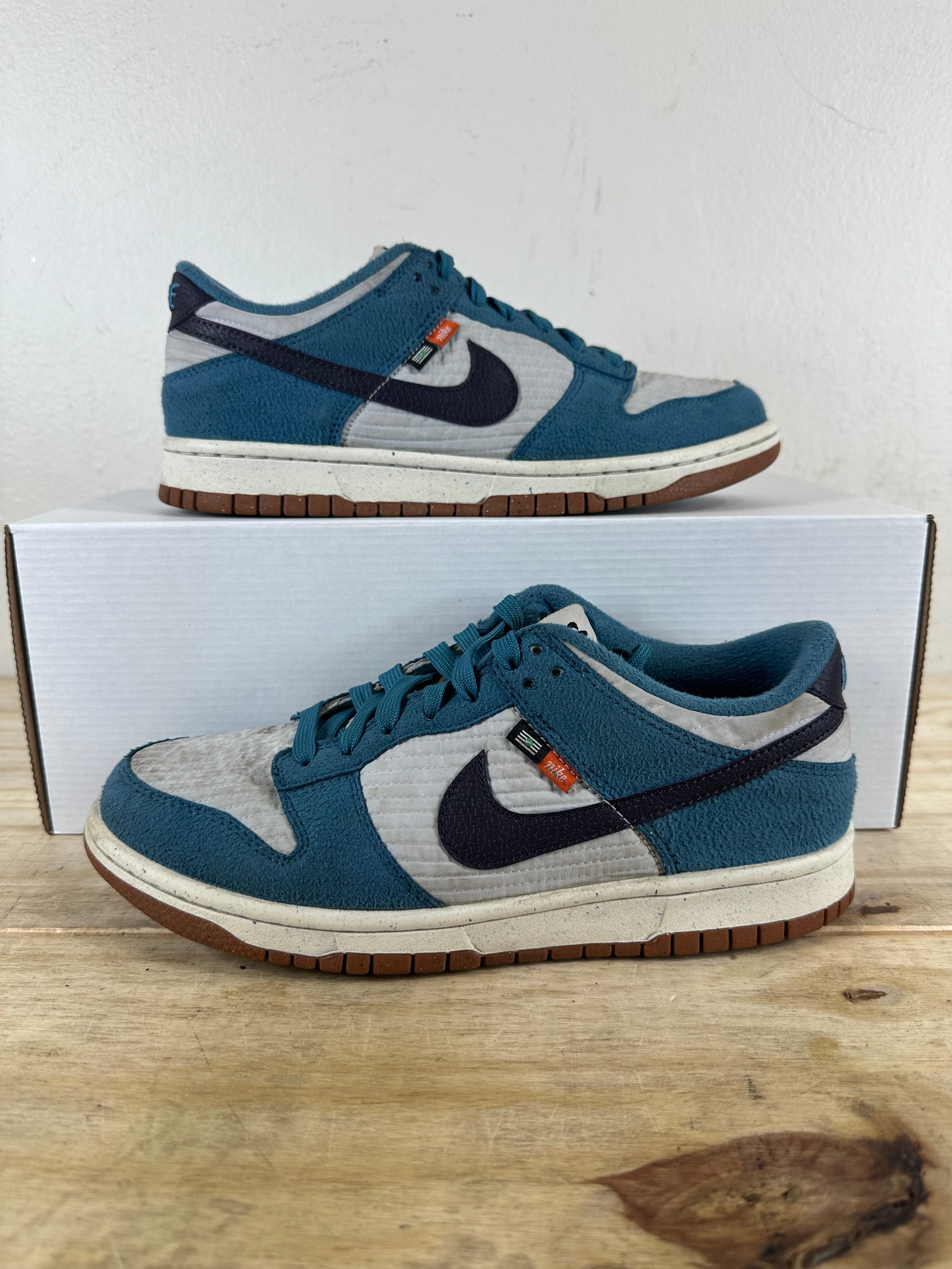 Nike Dunk Low Toasty Rift Blue Sz 6Y