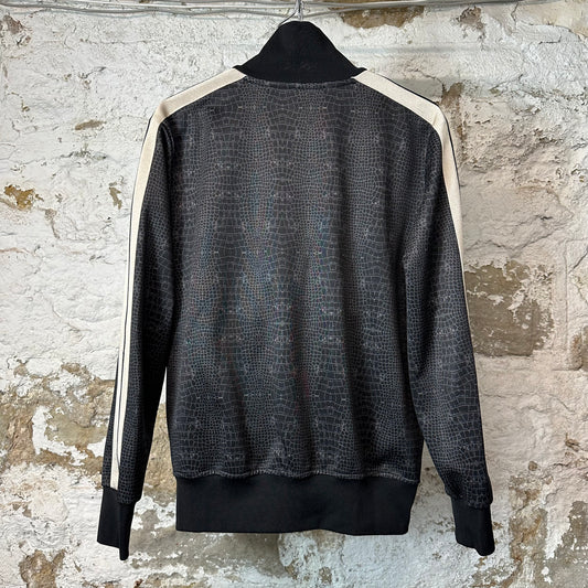 Palm Angels Black Snakeskin Track Jacket Sz M