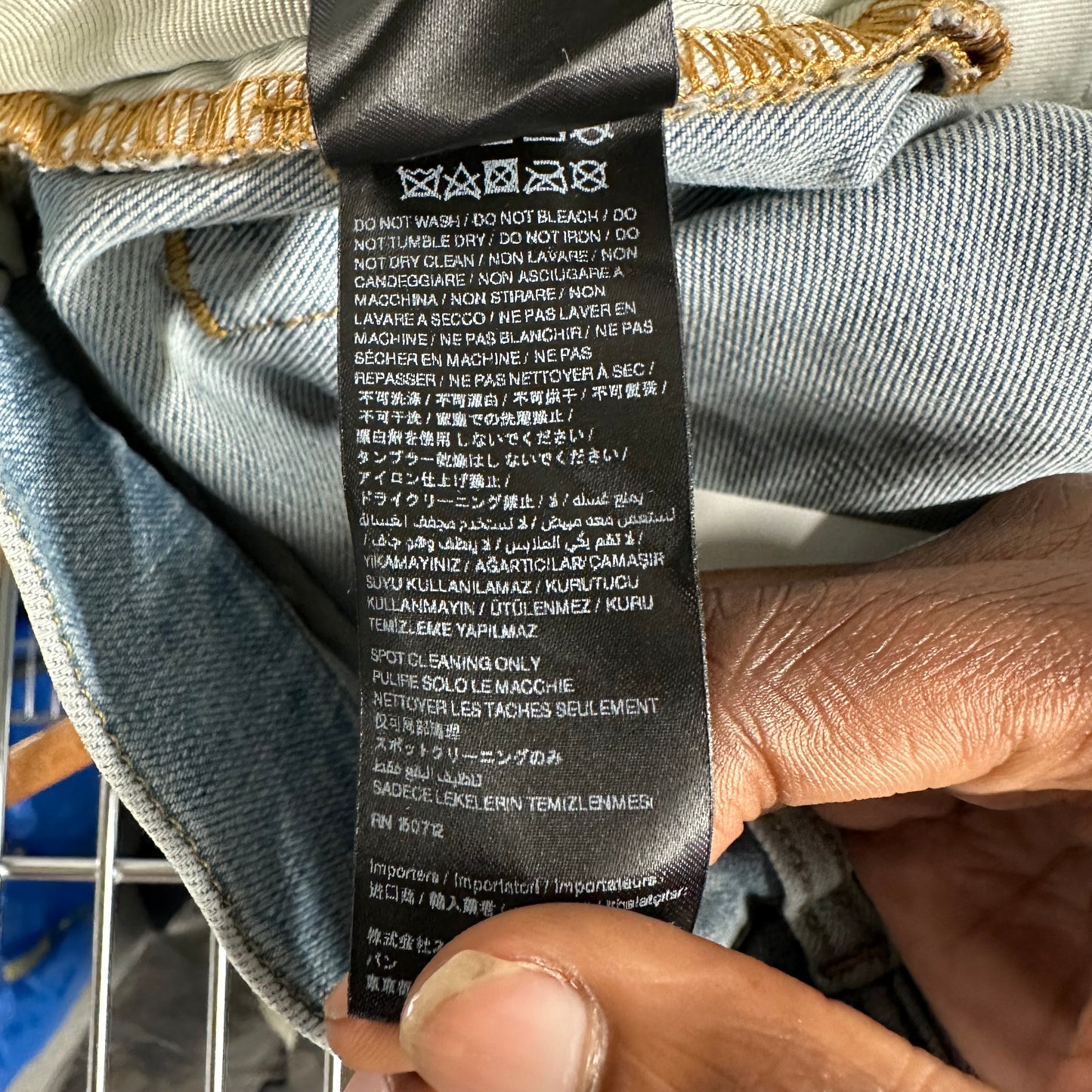 Amiri Plain Light Blue Denim Jeans Sz 28