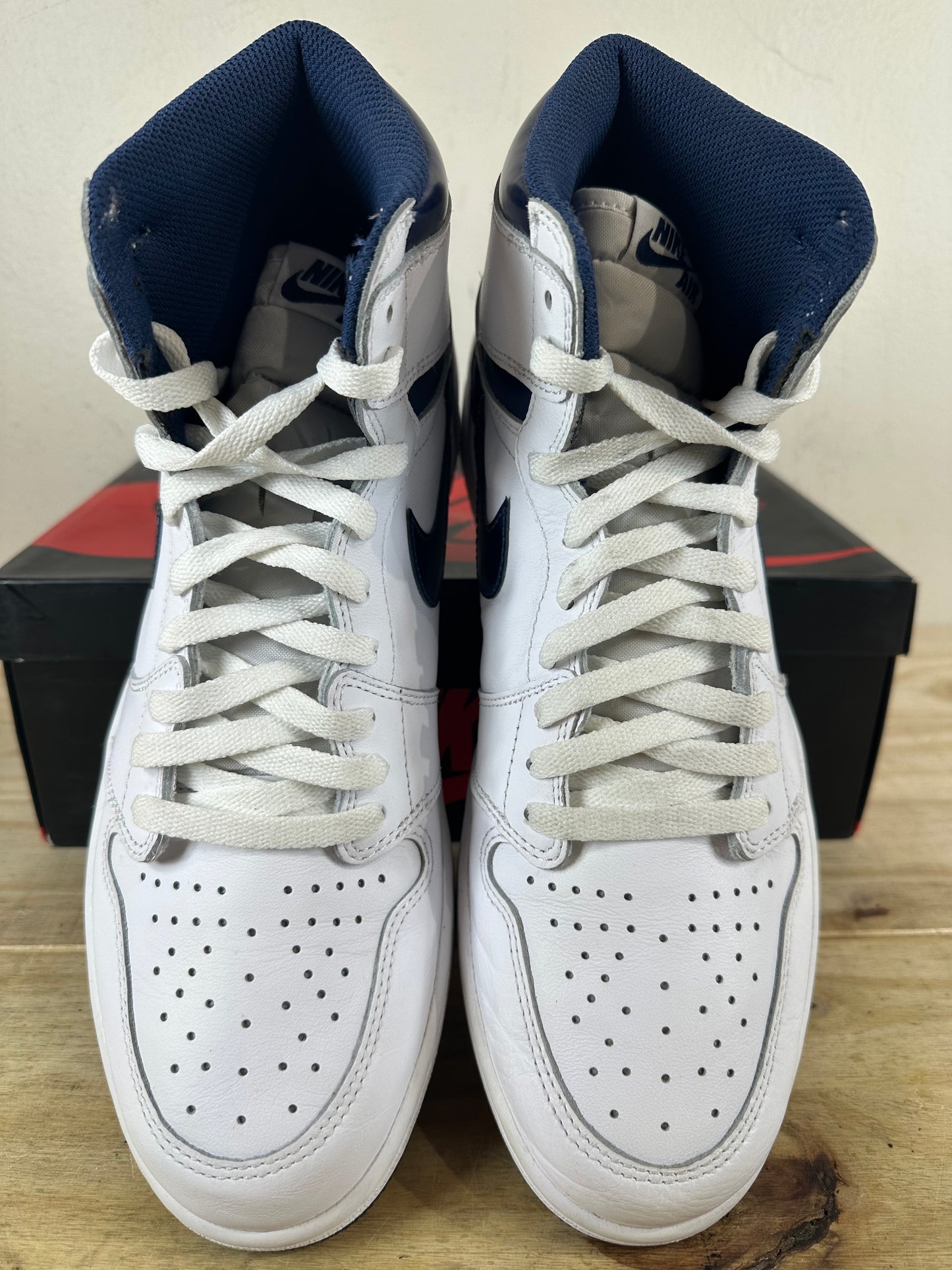 Air Jordan 1 High Metallic Navy Sz 11.5