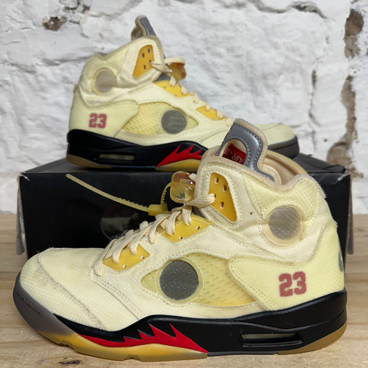 Air Jordan 5 Off-White Sail Sz 10.5