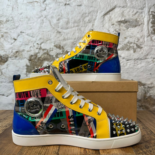 Christian Louboutin High Multicolor Pattern Sneaker Sz 11.5 (44.5)