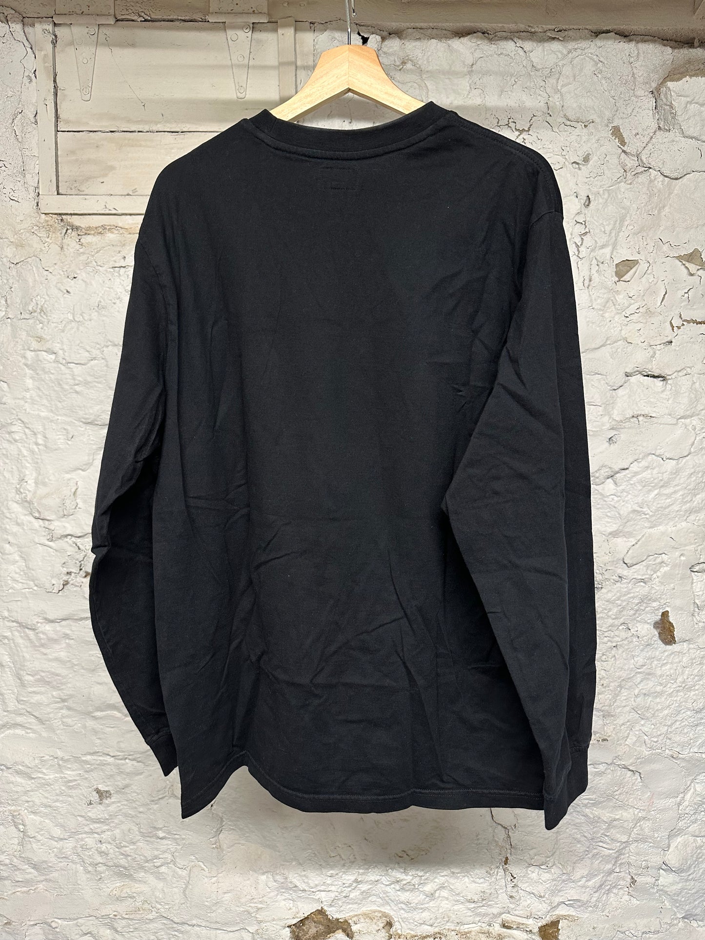 Supreme Small Box Logo Black L/S T-Shirt Sz L