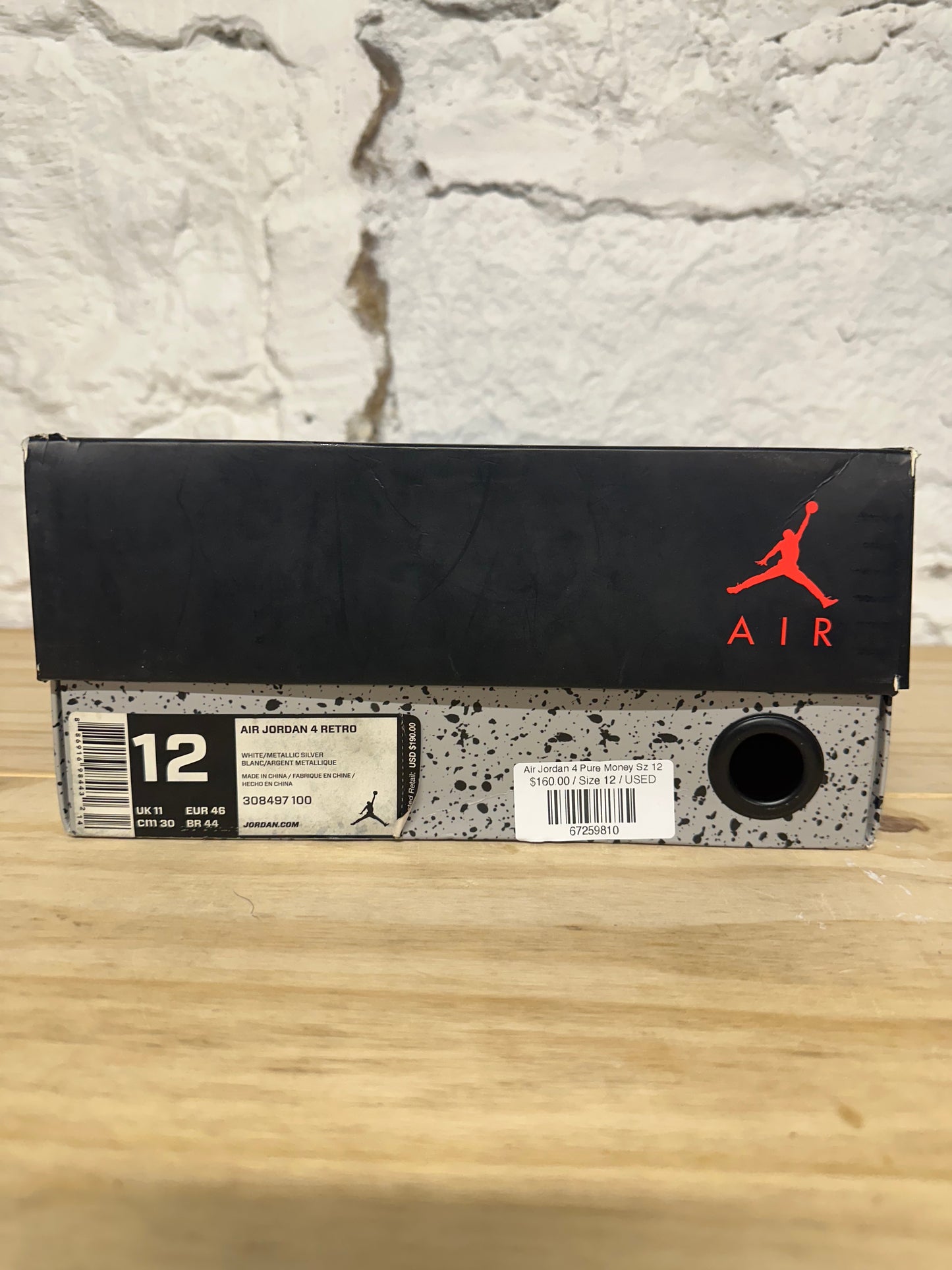 Air Jordan 4 Pure Money Sz 12