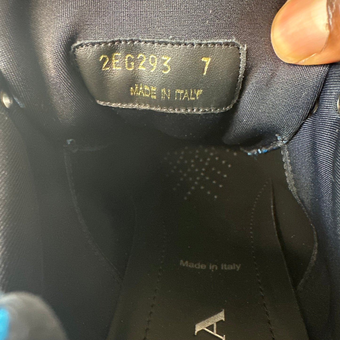 Prada Cloudbust Thunder Teal Blue Black Sneaker Sz 7