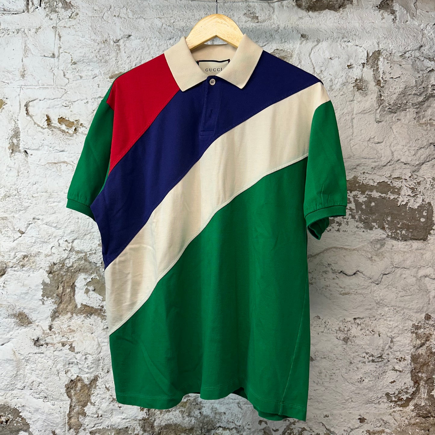 Gucci Multicolored Striped Polo Shirt Sz M
