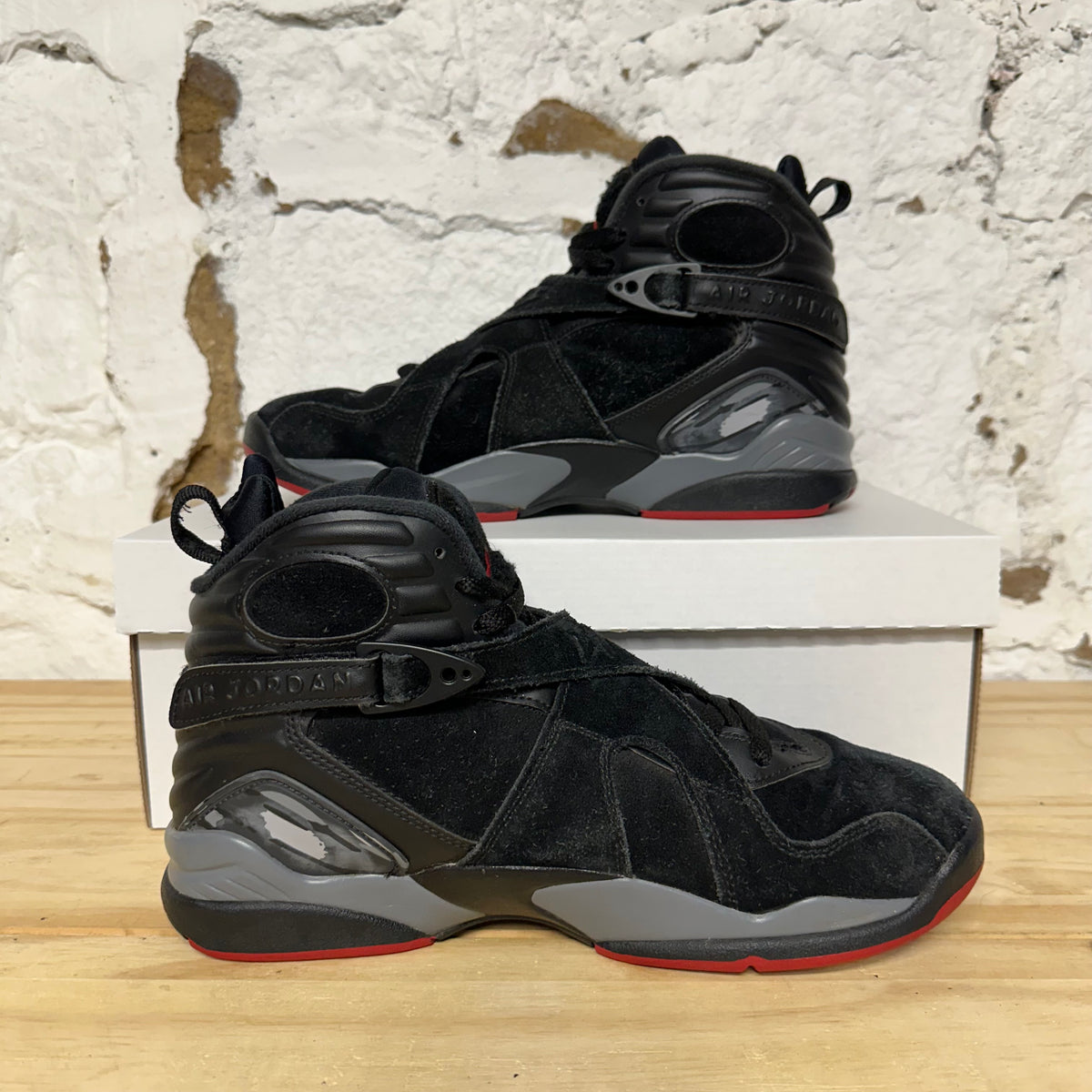Air Jordan 8 Black Cement Sz 8.5