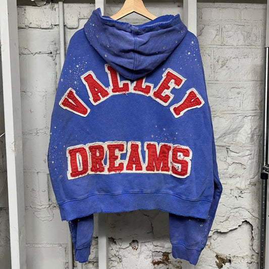 Vale Sea Cluster Blue Zip Up Hoodie Sz XXL