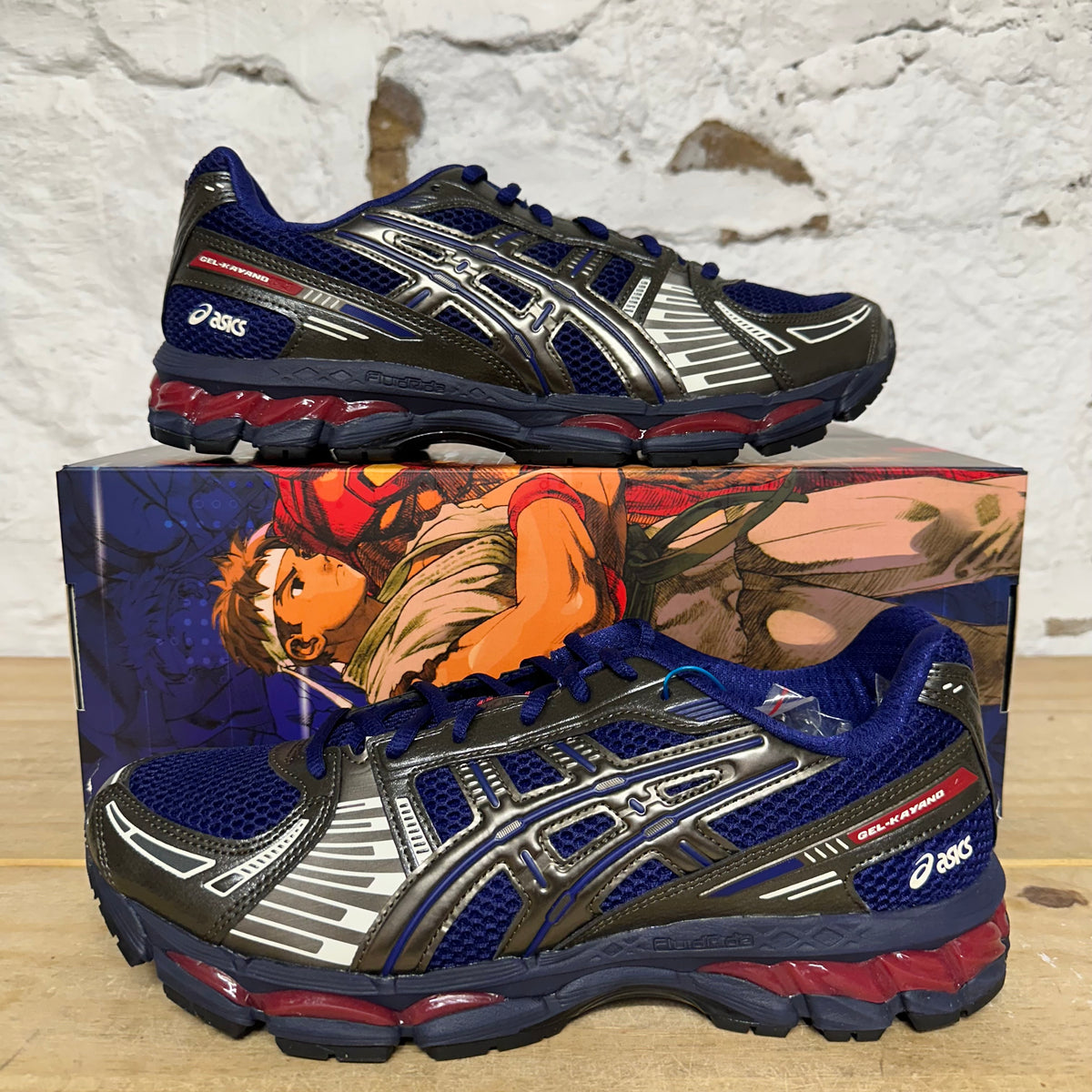 Asics Gel-Kayano 12.1 Kith Marvel Captain America v Guile Sz 10.5 DS
