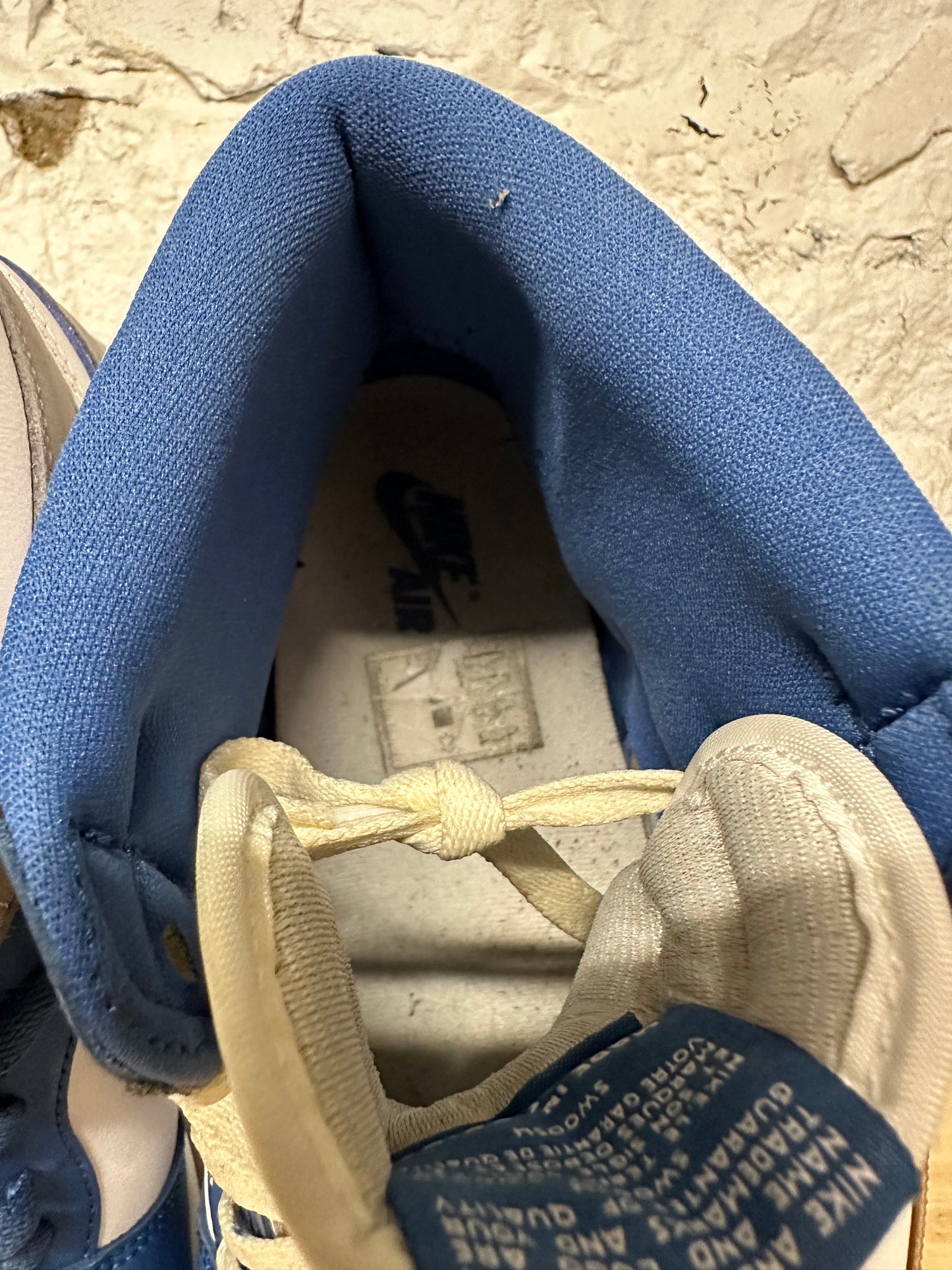 Air Jordan 1 High True Blue Sz 15