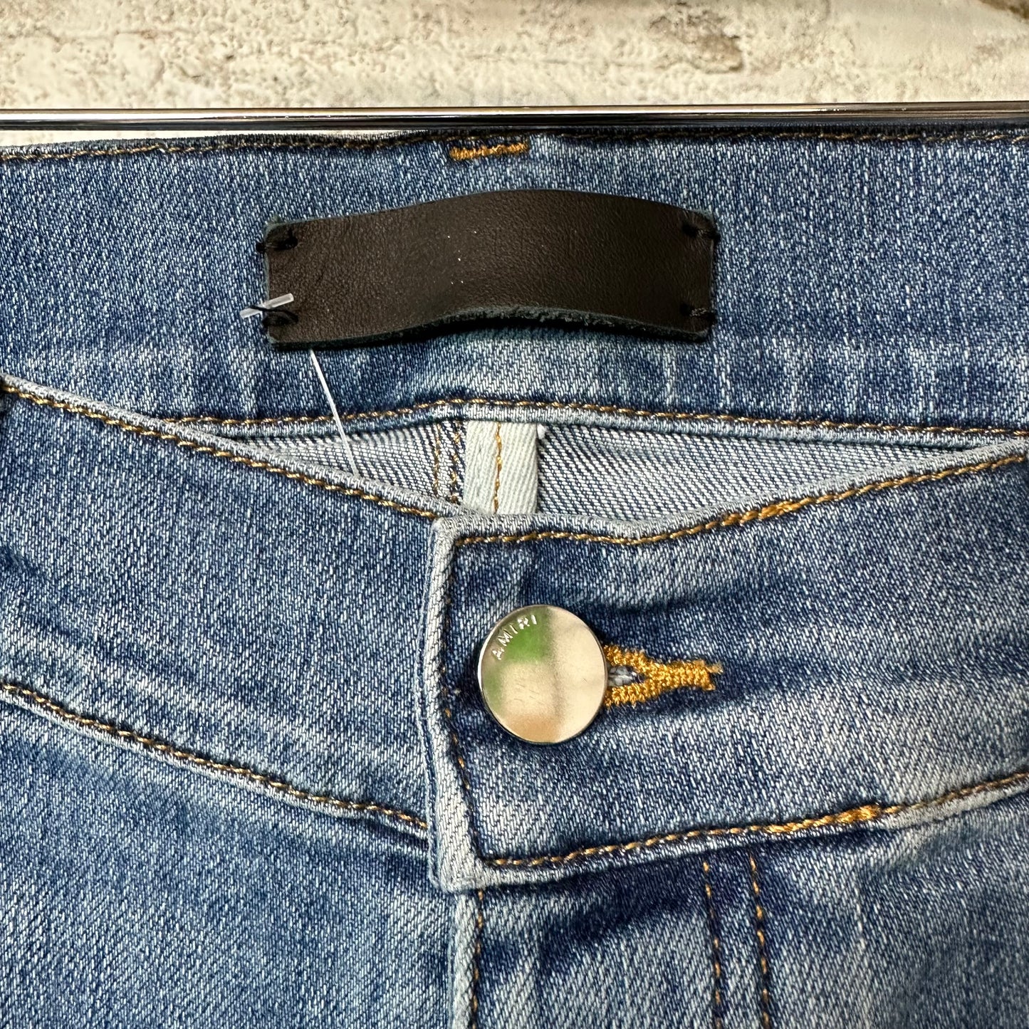 Amiri Plain Blue Denim Jeans Sz 34