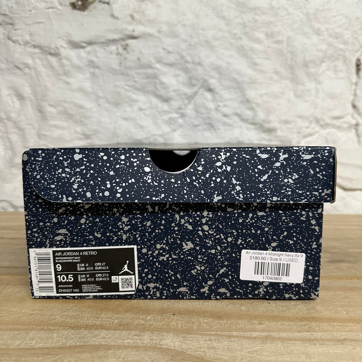 Air Jordan 4 Midnight Navy Sz 9