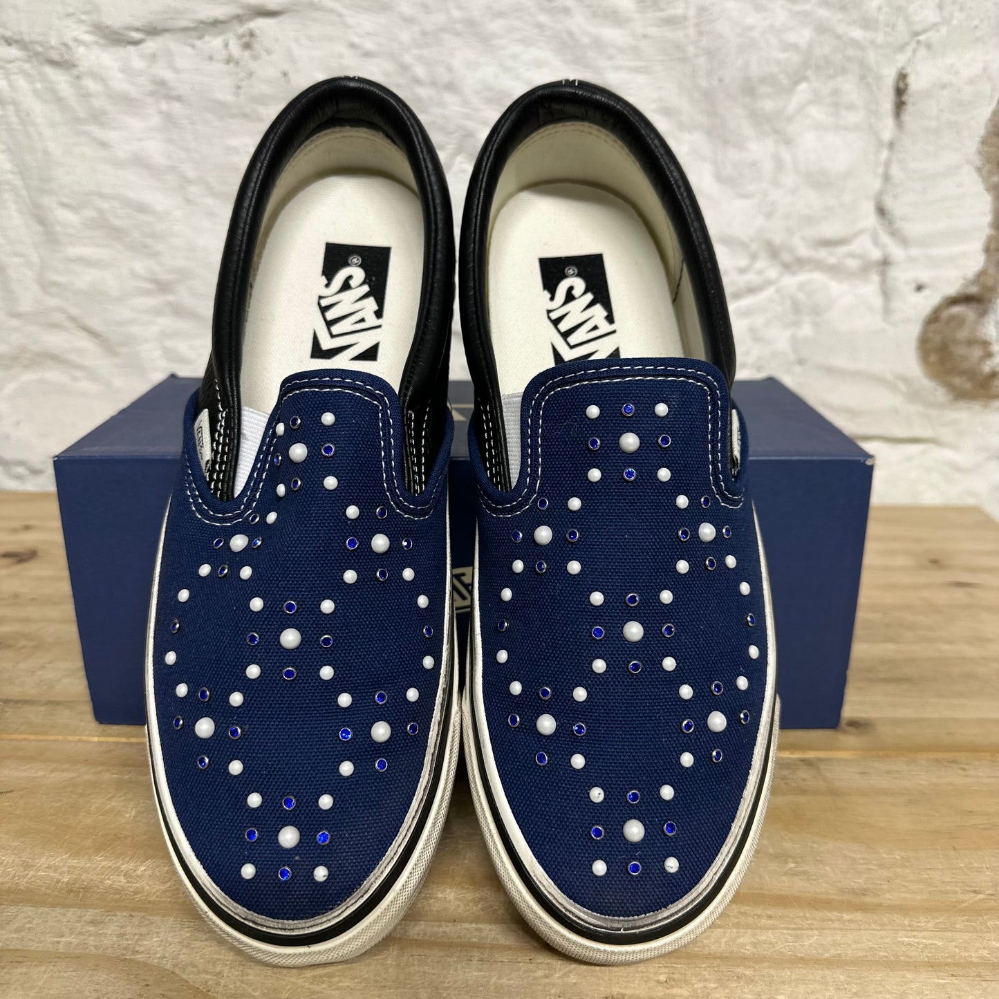 Vans LX Classic Slip On 98 Pearlized Indigo Sz 8