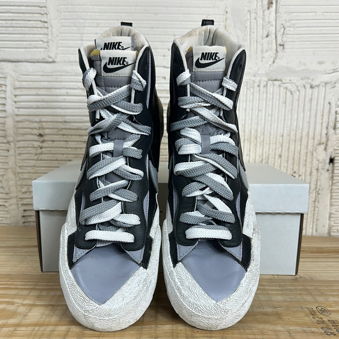 Nike Sacai Blazer Mid Black Grey Sz 13