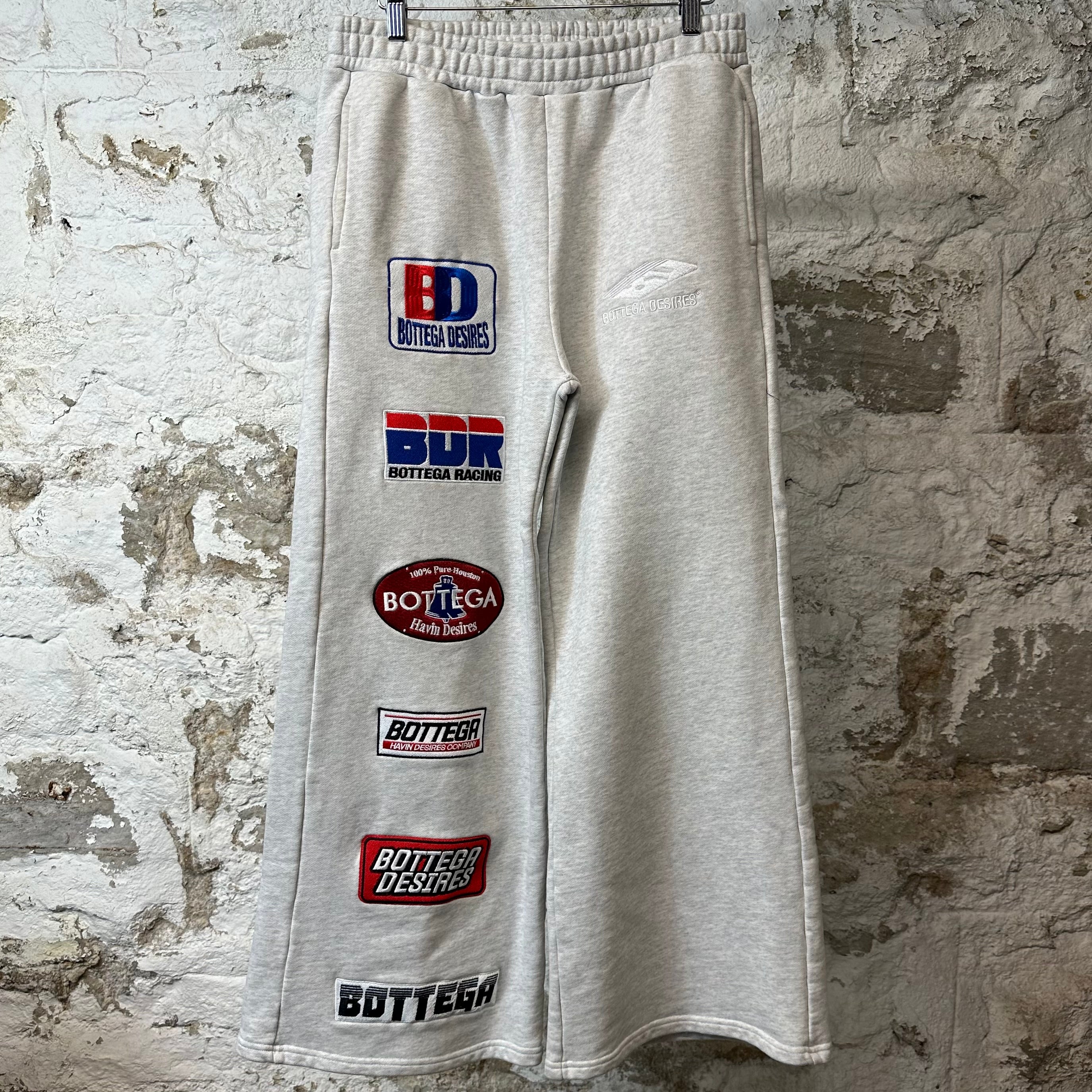 Bottega Desires Logos Sweatpants Grey Sz S