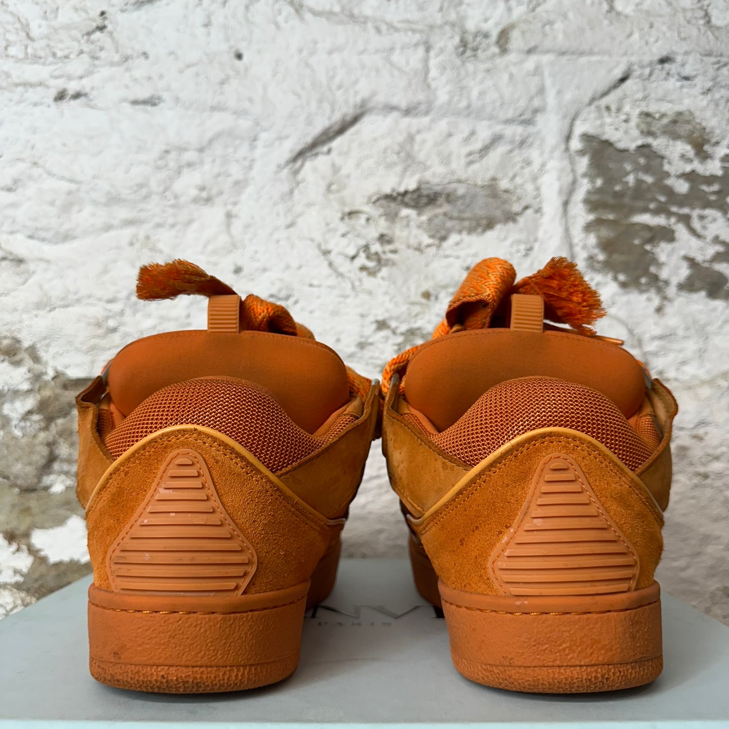 Lanvin Curb Orange Sneaker Sz 8 (41)