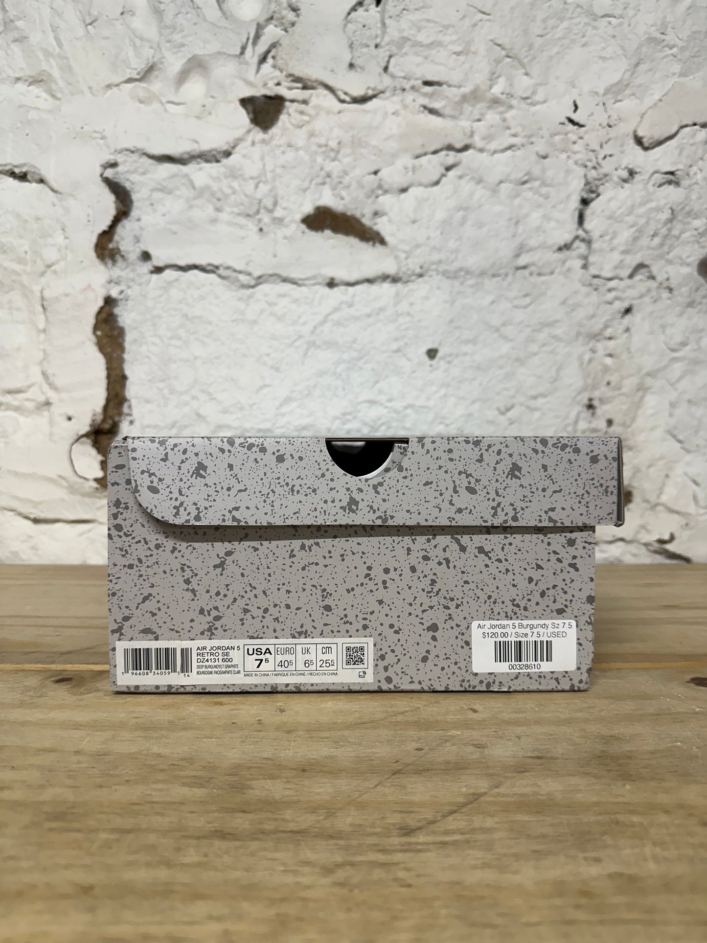 Air Jordan 5 Burgundy Sz 7.5