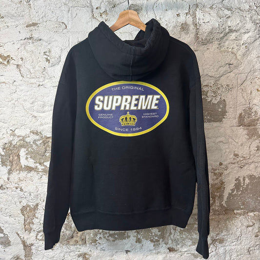 Supreme Crown Hoodie Black Sz L
