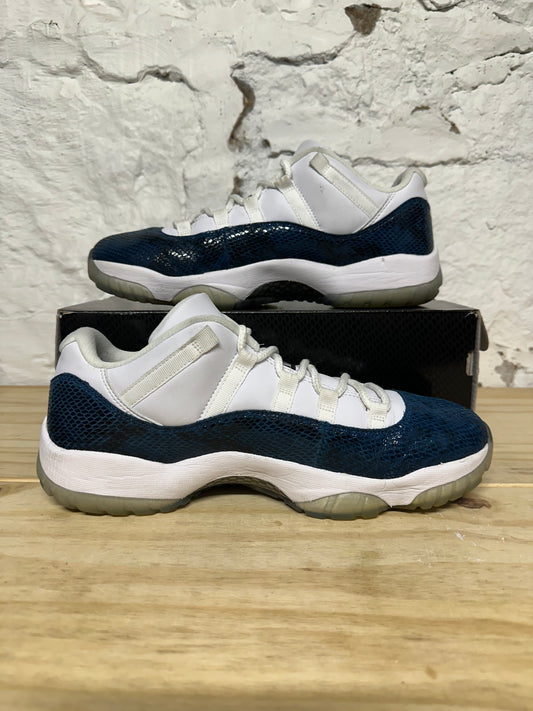 Air Jordan 11 Low Navy Snakeskin Sz 11
